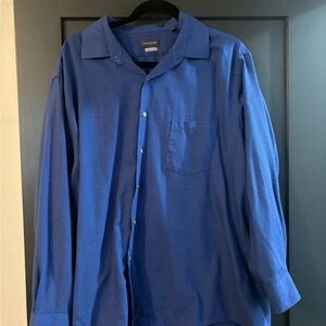 Van Heusen Royal Blue Casual Button-Down Shirt